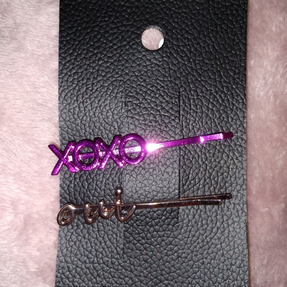 Free People word bobby pins